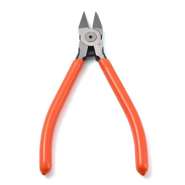 

PandaHall Chrome-vanadium Steel Jewelry Pliers, Side Cutting Plier, with Plastic Handles, Coral, 16.3x8.1x1.15cm Steel Red