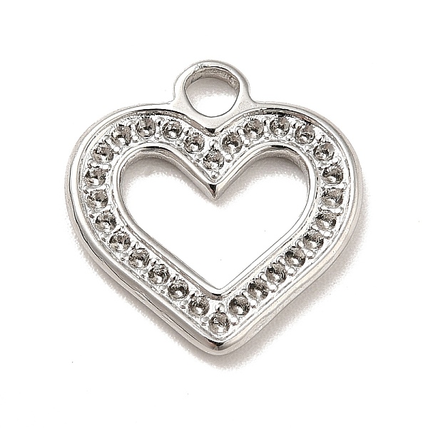 

PandaHall 304 Stainless Steel Pendants Rhinestone Setting, Heart, Stainless Steel Color, 15x14.5x2mm, Hole: 2.5mm, Fit for 1mm rhinestone...