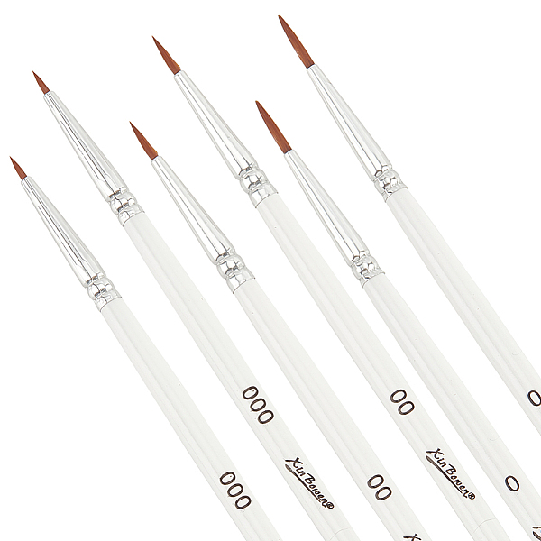 

PandaHall DELORIGIN 3 Sets Watercolor Paint Brush Nail Design Brush Nail Art Brush Set White 18pcs Nail Brush Dotting Drawing Brush Pen...