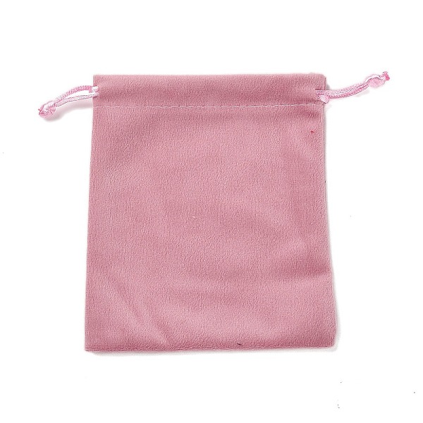 

PandaHall Velvet Jewelry Drawstring Storage Pouches, Rectangle, Flamingo, 13.7x11.6x0.4cm Velvet Rectangle Pink