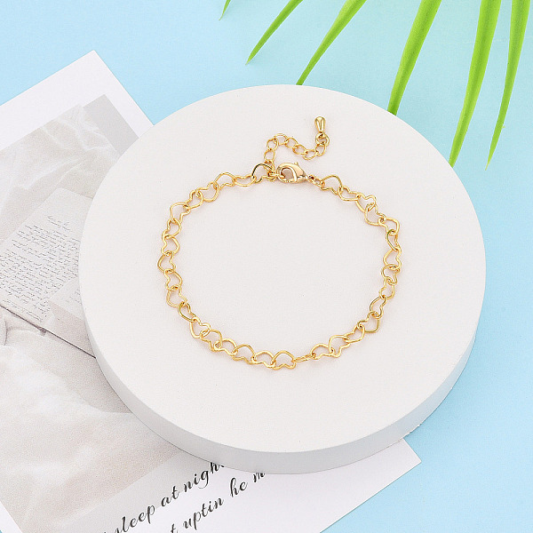 Brass Heart Link Ch… - image