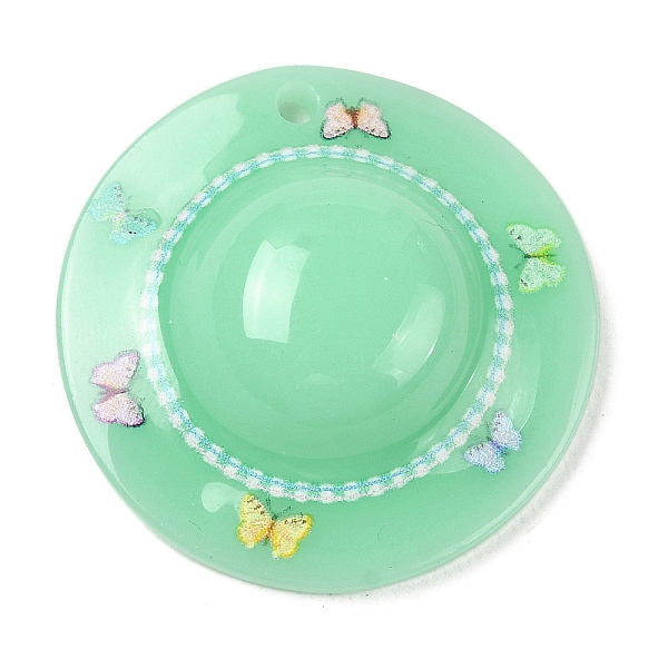 

PandaHall Acrylic Pendants, Hat, Pale Green, 29x8.5mm, Hole: 2mm Acrylic Hat