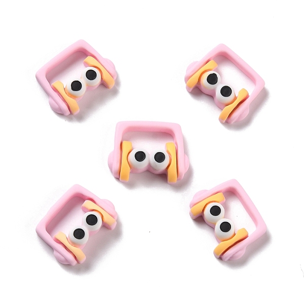 

PandaHall Opaque Resin Cabochons, Headset, Pearl Pink, 15x19.5x6.5mm Resin Musical Instruments