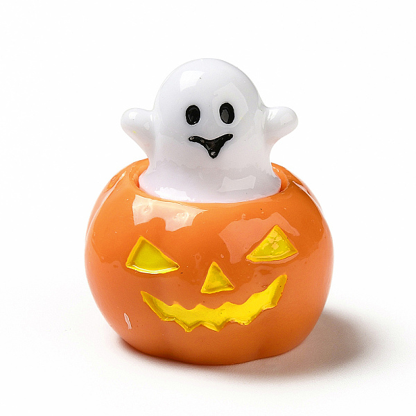 

PandaHall Halloween Theme Opaque Resin Cabochons, for Jewelry Making, Pumpkin, 26x25x24mm Resin Pumpkin