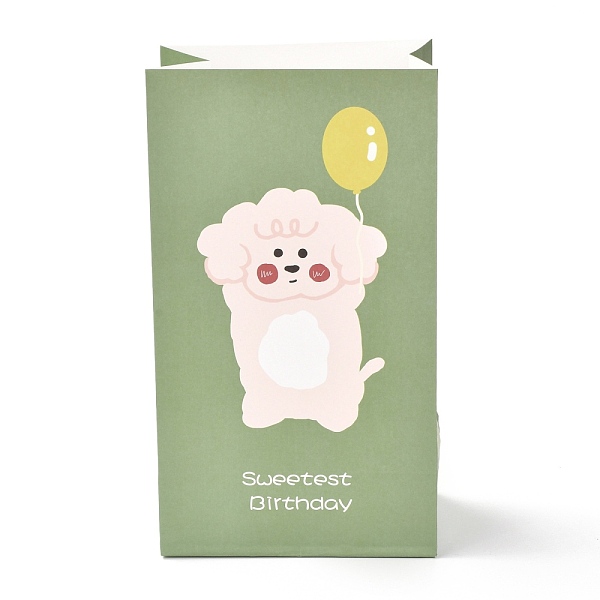 

PandaHall Rectangle Paper Bags, Animal Pattern with Stickers, Storage Bags, Wedding Party Birthday Gift Bag, Dark Sea Green, 26.7x15.1x9.7cm...