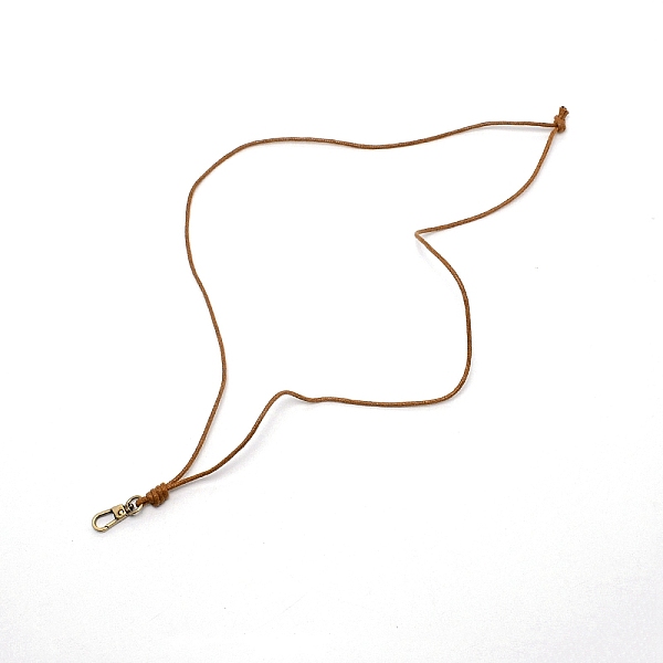 

PandaHall Wax Cord Necklace Makings, with Antique Bronze Color Iron Screw Clasps, for ID Badges Holder, Chocolate, 37.4 inch(96cm)x0.25cm..., Brown