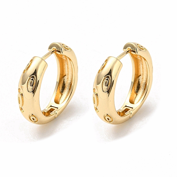 

PandaHall Brass Hoop Earrings, Horse Eye, Light Gold, 22x6mm Brass Horse Eye
