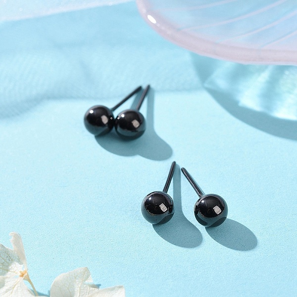 PandaHall Hypoallergenic Bioceramics Zirconia Ceramic Stud Earrings, Round Ball, No Fading and Nickel Free, Black, 18x6mm Zirconia Ceramic... PandaHall Hypoallergenic Bioceramics Zirconia Ceramic Stud Earrings, Round Ball, No Fading and Nickel Free, Black, 18x6mm Zirconia Ceramic...