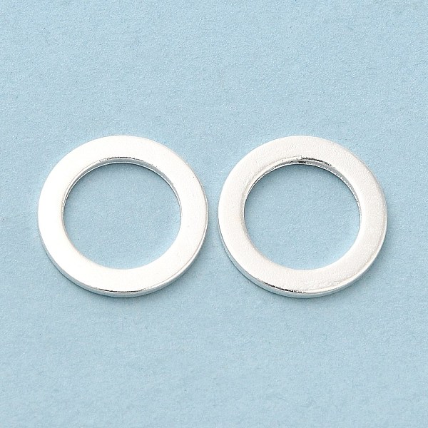 

PandaHall Brass Linking Rings, Cadmium Free & Lead Free, Round Ring, 925 Sterling Silver Plated, 12x1mm, Inner Diameter: 8.2mm Brass Ring
