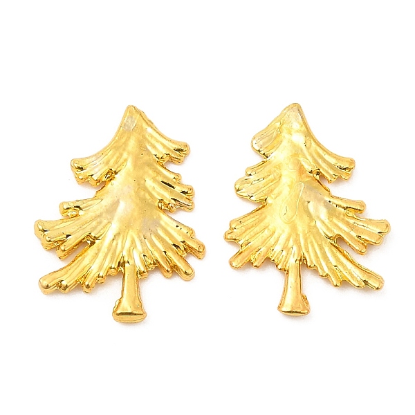 

PandaHall Alloy Cabochons, Tree, for Christmas Day, Golden, 15x11mm Alloy Tree