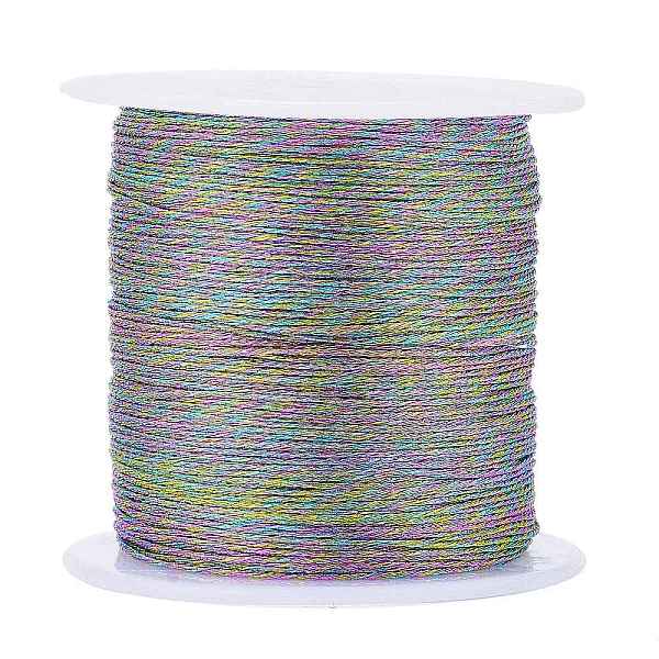 

PandaHall Polyester Braided Metallic Thread, for DIY Braided Bracelets Making and Embroidery, Colorful, 0.4mm, 6-Ply, about 54.68 yards...