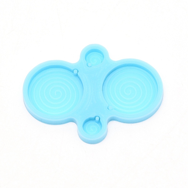 

PandaHall DIY Earring Silicone Molds, Resin Casting Pendant Molds, For UV Resin, Epoxy Resin Jewelry Making, Flat Round, Deep Sky Blue..., Cyan