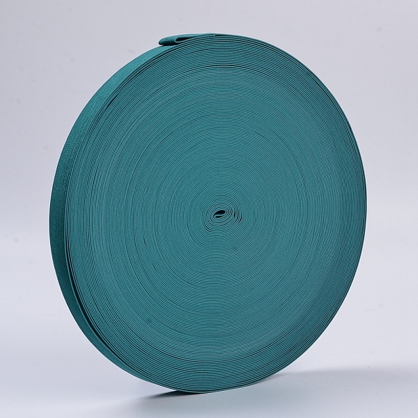 

PandaHall Colored Flat Elastic Rubber Band, Webbing Garment Sewing Accessories, Teal, 25mm, about 43.74 yards(40m)/roll Elastic Fibre Flat..., Cyan