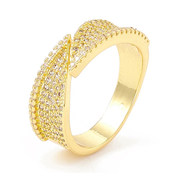 

PandaHall Clear Cubic Zirconia Triangle Open Cuff Ring, Brass Jewelry for Women, Cadmium Free & Lead Free, Real 18K Gold Plated, US Size 7...