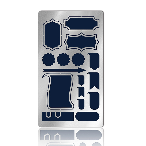 

PandaHall 1 Pc Planner Stencils, 6.97x3.98 Inch Matte Stainless Steel Journal Stencils Reusable Dot Journal Templates Tool for Diary...