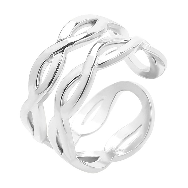 Anillos Abiertos Infinitos De Acero De Titanio Para Hombres Y Mujeres