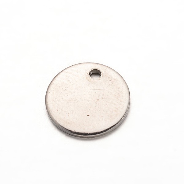 

PandaHall 304 Stainless Steel Charms, Blank Stamping Tag, Flat Round, Stainless Steel Color, 10x1mm, Hole: 1mm 304 Stainless Steel Flat...