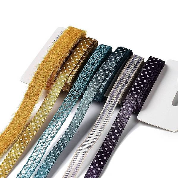 

PandaHall 18 Yards 6 Styles Polyester Ribbon, for DIY Handmade Craft, Hair Bowknots and Gift Decoration, Yellow Color Palette, Mixed Color..., Multicolor