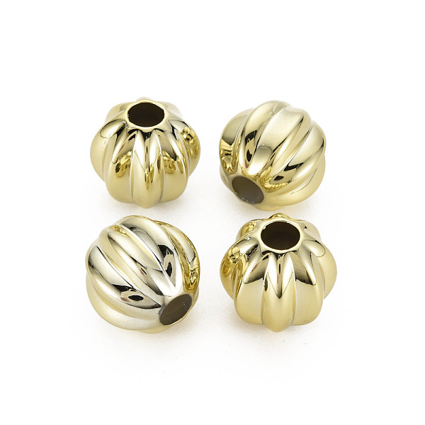 

PandaHall UV Plating Acrylic European Beads, Pumpkin, Gold, 17.5x18.5x17.5mm, Hole: 6mm Acrylic Pumpkin Gold