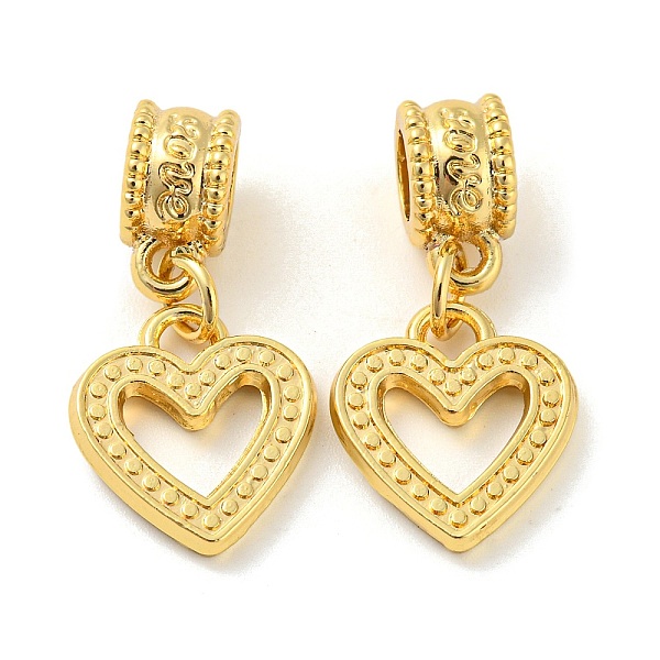

PandaHall Tibetan Style Alloy European Dangle Charms, Large Hole Pendants, Hollow Heart, Golden, 25mm, Pendant: 14.5x13x2mm, Hole: 4.5mm...