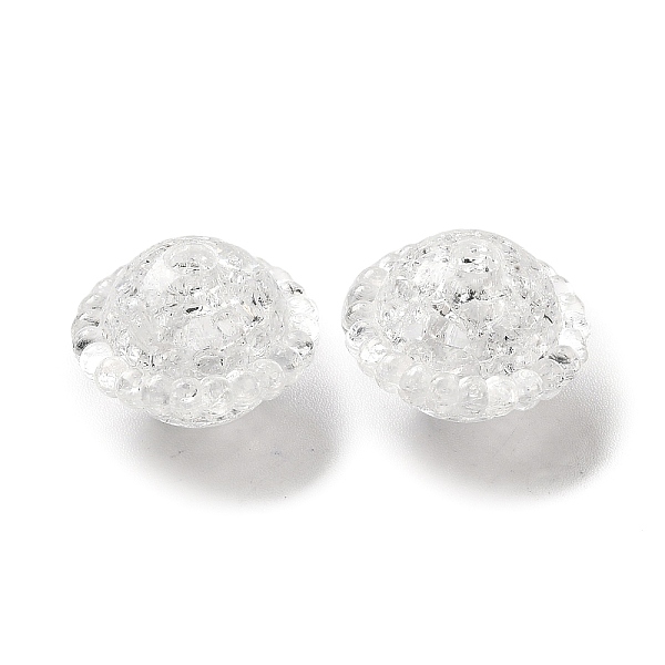 

PandaHall Transparent Crackle Acrylic Beads, Round, Clear, 16x12mm, Hole: 2mm, about 430pcs/500g Acrylic Round Clear