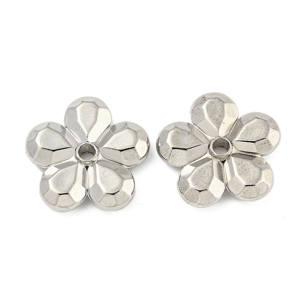 

PandaHall CCB Plastic Beads, Flower, Platinum, 20x4.5mm, Hole: 3mm Plastic Flower