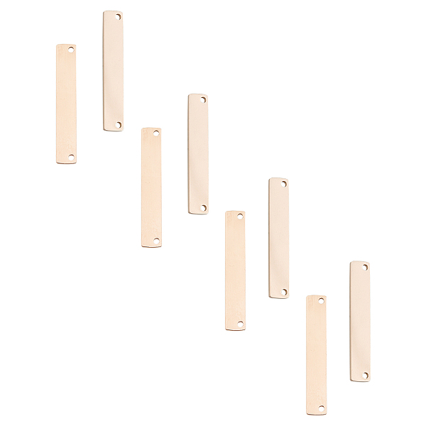

PandaHall Unicraftale Stainless Steel Pendants, Rectangle, Cut And Polished, Rose Gold, 35x6x1.5mm, Hole: 1.65mm, 10pcs/box Stainless Steel...