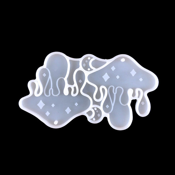 

PandaHall DIY Pendant Silicone Molds, for Earring Making, Resin Casting Molds, For UV Resin, Epoxy Resin Jewelry Making, Bleeding Mushroom..., White
