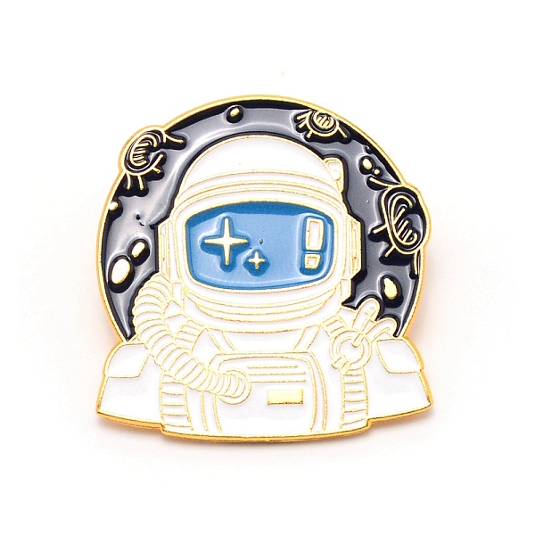 

PandaHall Astronaut Cartoon Enamel Pin, Zinc Alloy Enamel Brooch for Jacket Backpack Hat Pant Accessories, Midnight Blue, 30.5x29x9.5mm...