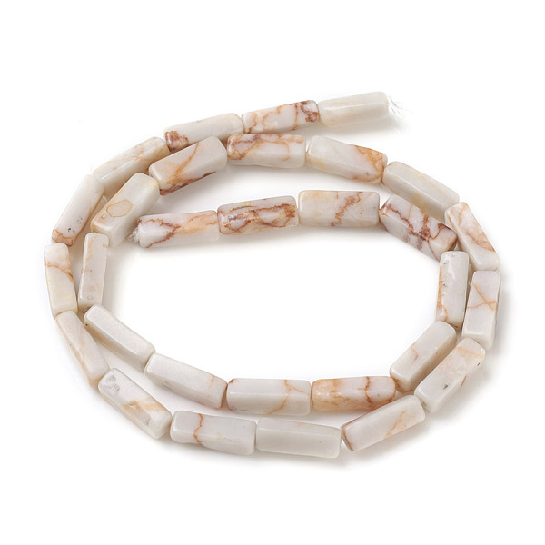 

PandaHall Natural Red Netstone Beads Strands, Cuboid, 13~14x4~4.5x4~4.5mm, Hole: 1.2mm, about 30pcs/strand, 16.5 inch(42cm) Netstone Cuboid