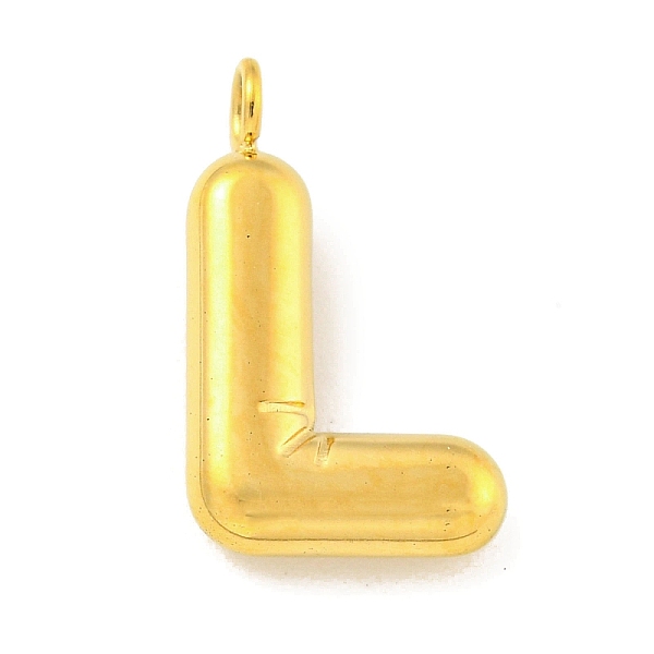 

PandaHall Ion Plating(IP) 304 Stainless Steel Pendants, Letter Charm, Golden, Letter L, 17x10.5x3mm, Hole: 2mm 304 Stainless Steel Letter L