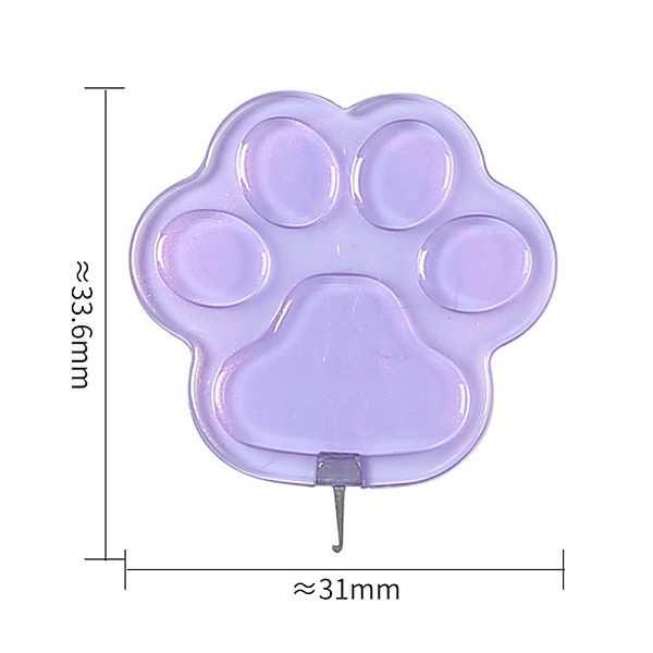 

PandaHall Cat Claw Shaped Plastic Needle Threaders, Thread Guide Tools, with Nickle Plated Iron Hook, Medium Purple, 3.36x3.1cm Plastic