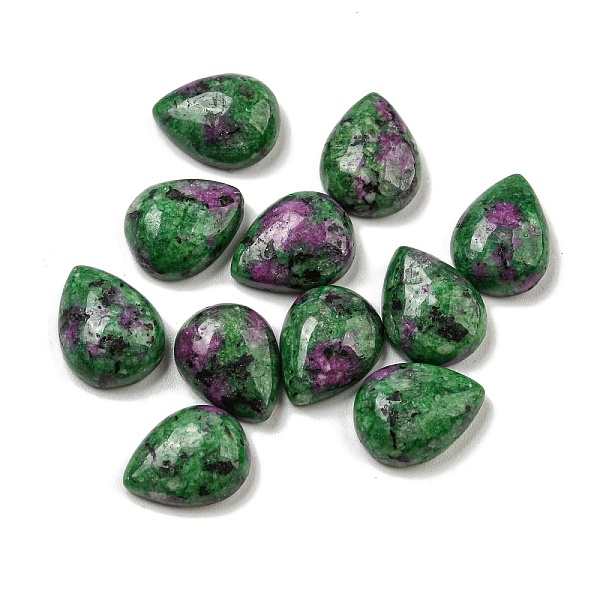 

PandaHall Natural Ruby in Zoisite Cabochons, Teardrop, 10.5x8x4mm Ruby in Zoisite Teardrop