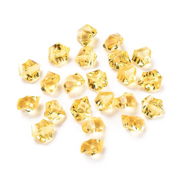 

PandaHall Irregular-shape Acrylic Rhinestone, Artificial Ice Gems for Vase Fillers Home Decorations, Gold, 21x16x13.5~14mm, about 600pcs/kg...