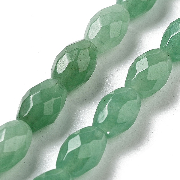 

PandaHall Natural Green Aventurine Beads Strands, Faceted Rice, 12.5x8mm, Hole: 1.2mm, about 16pcs/strand, 7.68''(19.5cm) Green Aventurine...