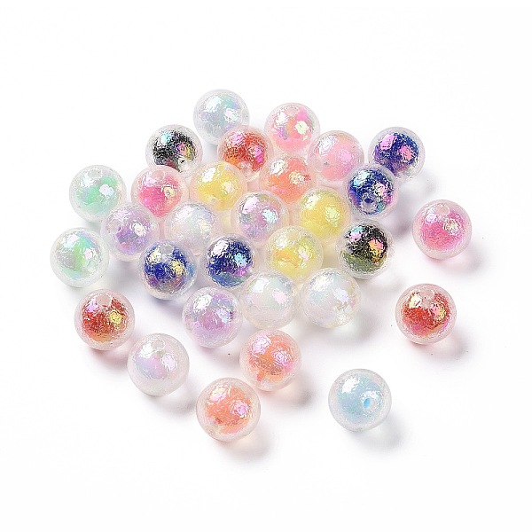 

PandaHall Transparent Acrylic Beads, Bead in Bead, Round, Mixed Color, 16x15mm, Hole: 2.5mm Acrylic Round Multicolor