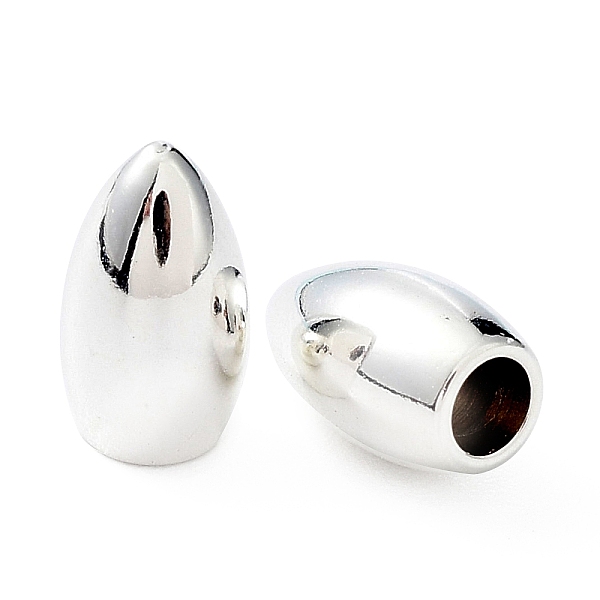 

PandaHall 201 Stainless Steel Cord End, Horse Eye, Silver, 7x4mm, Hole: 2mm 201 Stainless Steel Horse Eye