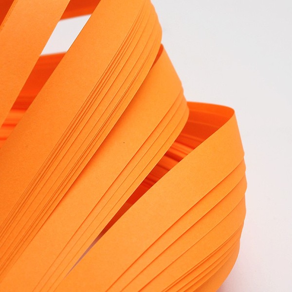 PandaHall Quilling Paper Strips, Orange, 530x10mm, about 120strips/bag Paper Orange
