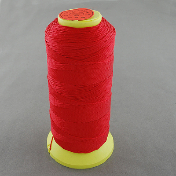 

PandaHall Nylon Sewing Thread, Red, 0.8mm, about 300m/roll Nylon Red