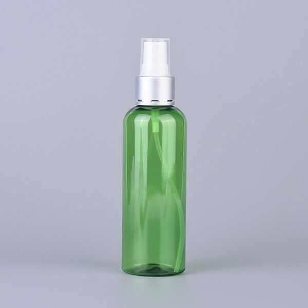 

PandaHall 100ml Refillable PET Plastic Spray Bottles, with Fine Mist Sprayer & Dust Cap, Round Shoulder, Green, 14.1x3.85cm, Capacity: 100ml...