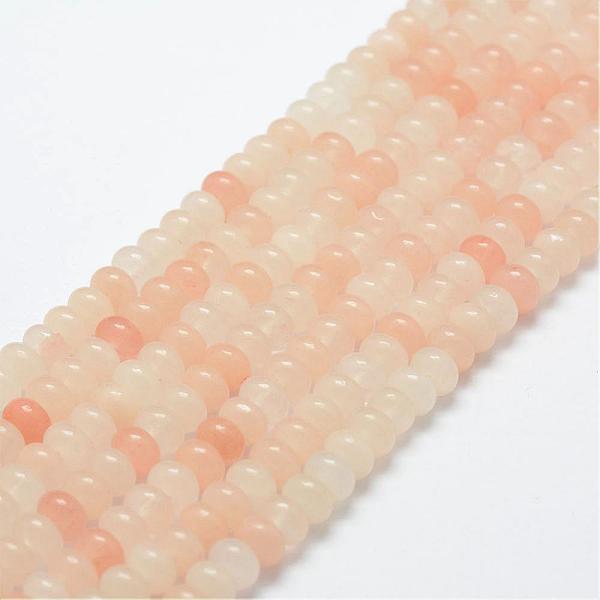 

PandaHall Natural Pink Aventurine Beads Strands, Rondelle, 6x4mm, Hole: 1mm, about 96~97pcs/strand, 15.3 inch(39cm) Pink Aventurine Rondelle