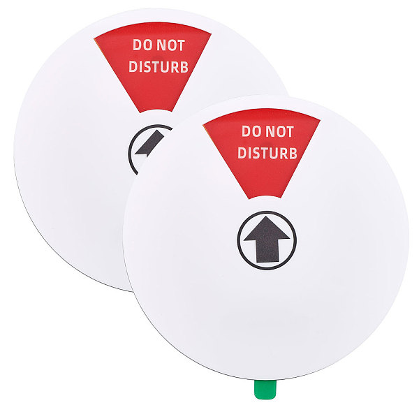 

PandaHall Acrylic Office Primacy Door Indication Sign, Do Not Disturb/Working Remotely Switch Sign, Flat Round, White, 160x149.5x6mm Acrylic...