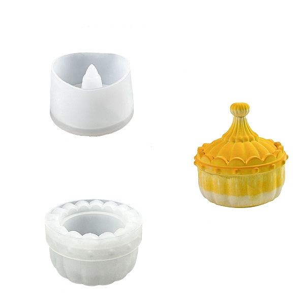 

PandaHall DIY Candle Silicone Molds, for Candle Making, Column, White, 9x5.2cm, Inner Diameter: 5.8cm Silicone Column White