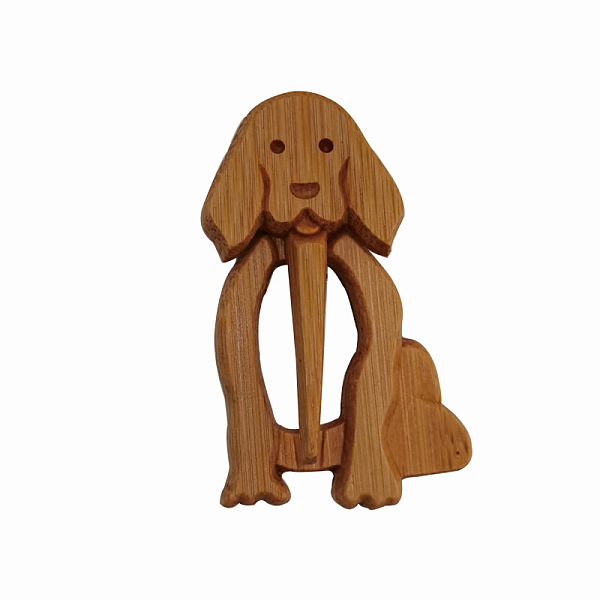 

PandaHall Wooden Animal Pattern Brooch Pins, Shawl Sweater Pins, Scarf Pins, Women's Gift Brooch, Dog, 3~13mm Wood Dog