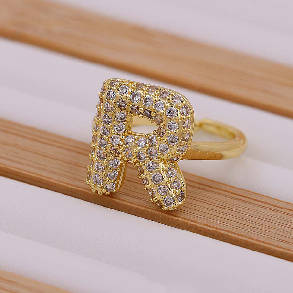 Brass Micro Pave Cl… - image
