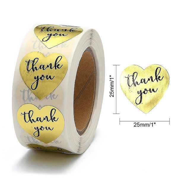 1 Inch Thank You Stickers