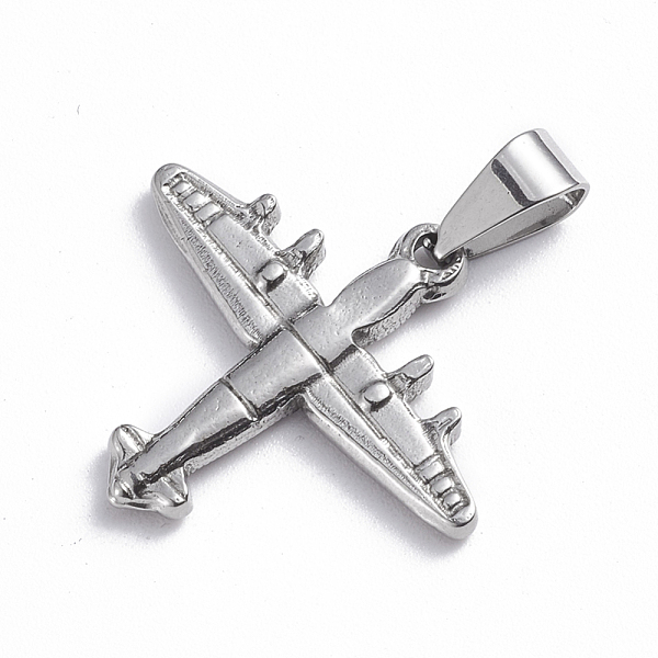 

PandaHall 201 Stainless Steel Pendants, Plane, Stainless Steel Color, 23x26x2.5mm, Hole: 3.5x6.5mm 201 Stainless Steel Vehicle