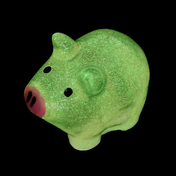 Ornement De Cochon En Résine Lumineuse