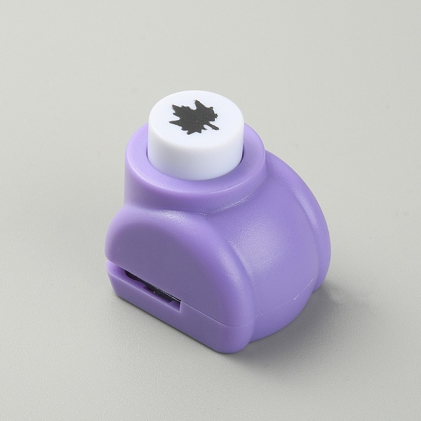 

PandaHall Mini Plastic Craft Punch for Scrapbooking & Paper Crafts, with Alloy Finding, Paper Shapers, Maple Leaf, Lilac, 33x26x32mm, Leaf..., Multicolor