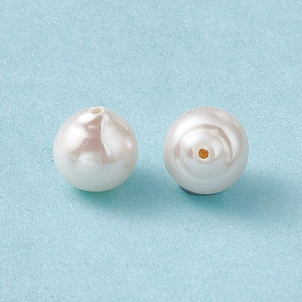 

PandaHall Natural Pearl Beads, Round, Seashell Color, 7~10x7~8mm, Hole: 0.7mm Pearl Round